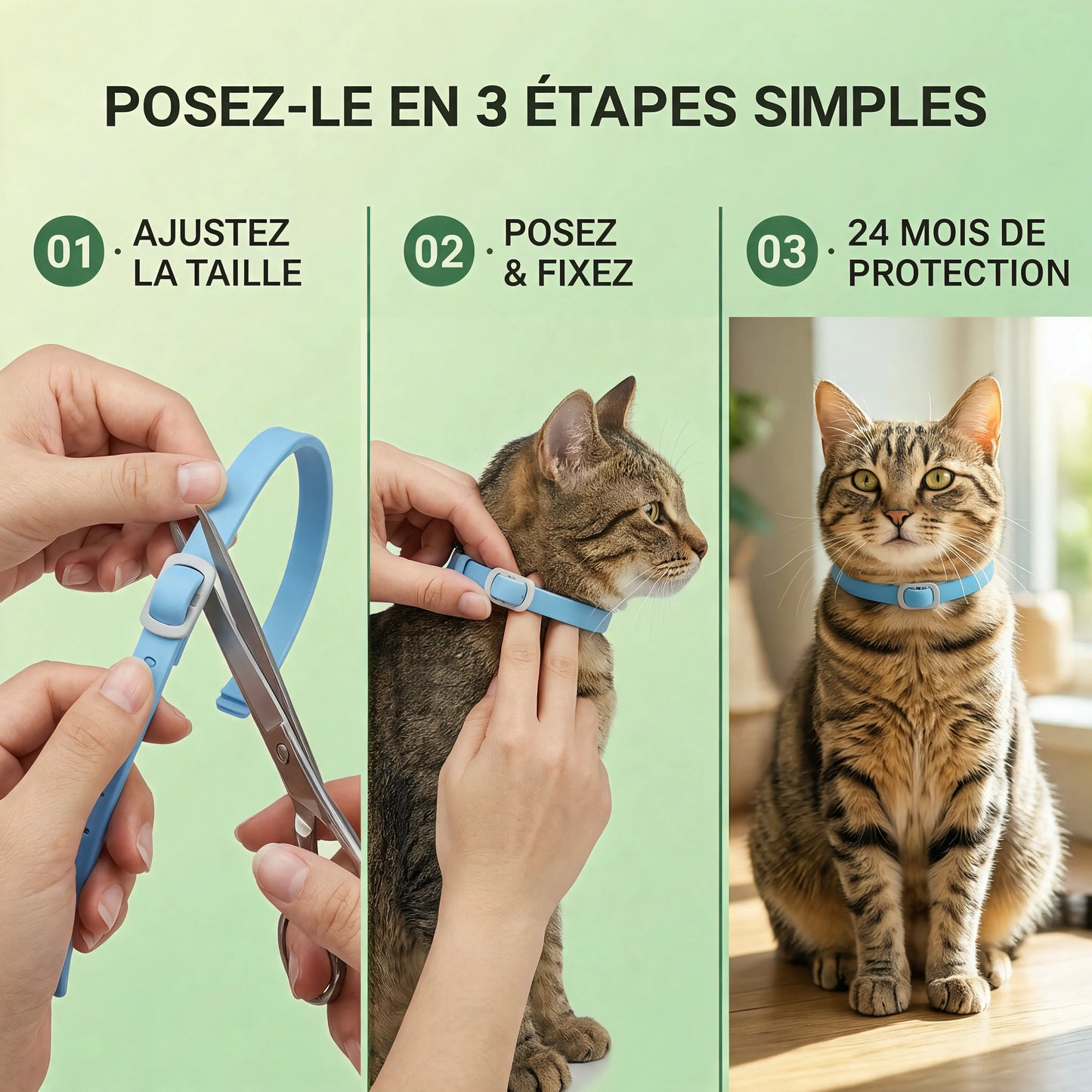 Stoptick - Le collier anti-puces et tiques longue durée.